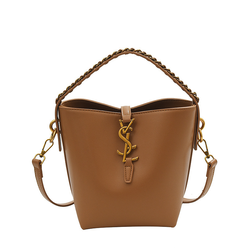 hot free shipping designer Cross Body bag for woman fashion Letter bucket Casual handbag vintage shoulder black brown khaki