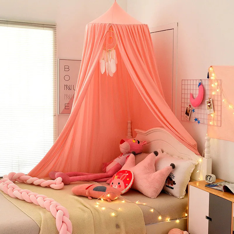 Kids Mosquito Net Baby Crib Curtain Hanging Tent Bed Decor Girl Princess Canopy Living Corner Play Reading NookDecor 250604z
