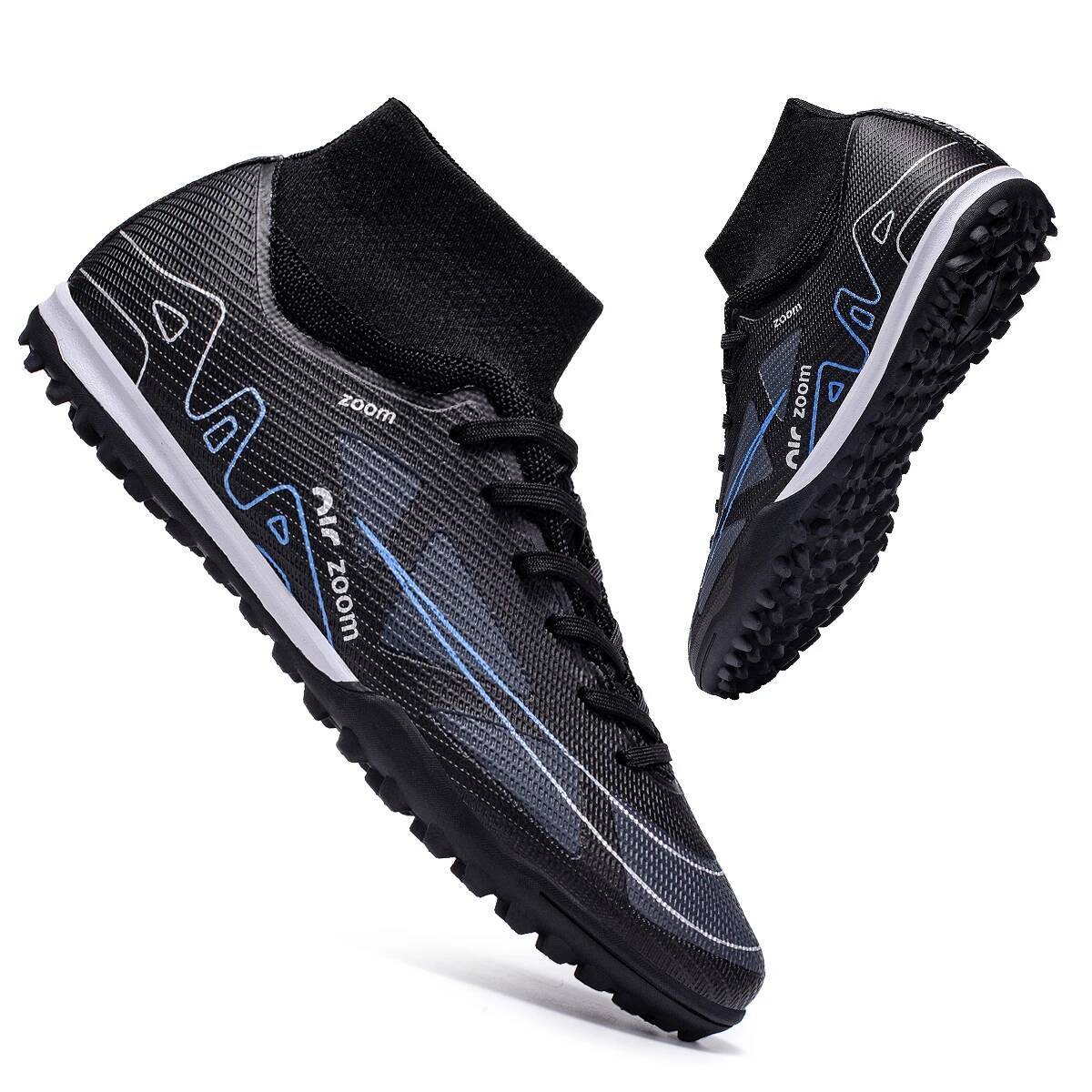 New Men Soccer Training Shoes Outdoor TF Indoor Football Boots Kids Ultra-Light Futsal Comfortable Soft Drop Shipping