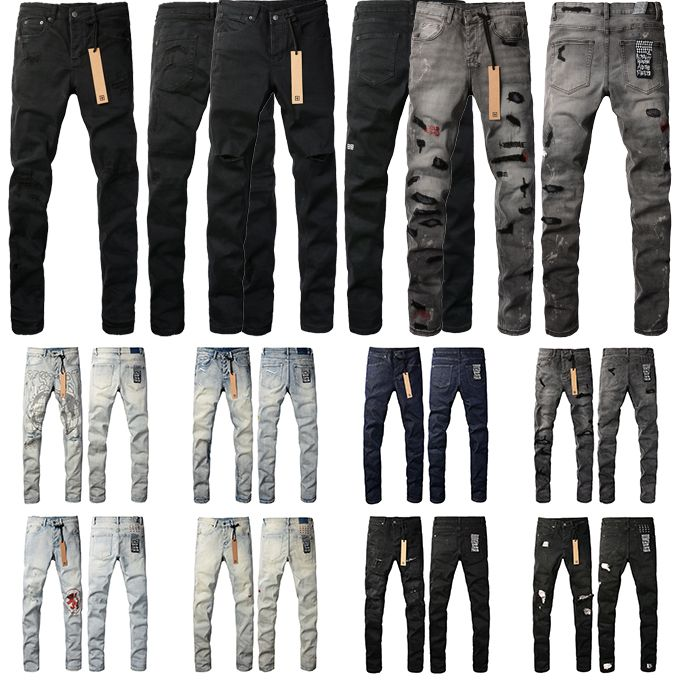 designer jeans ksubi jeans High quality Fashion wash tvintage ripped straight leg mens jeans personality street jeans