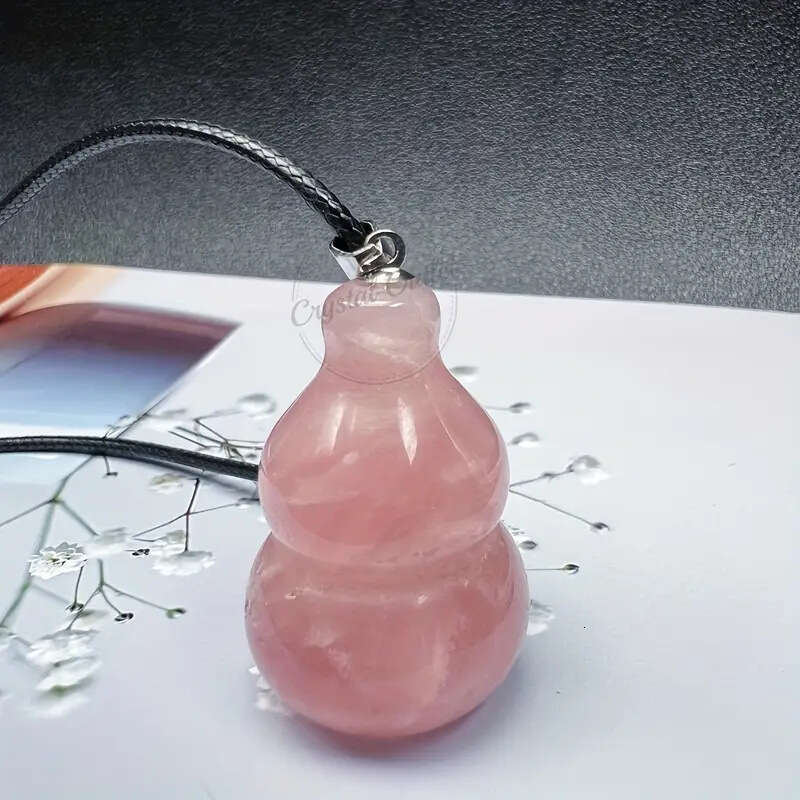 20mm Natural Crystal Half Gourd Pendant DIY Earrings Necklace Jewelry Accessories