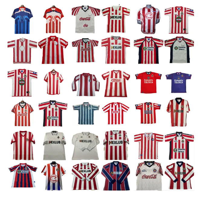 Chivas Guadalajara Retro Soccer Jerseys 00 01 02 03 04 05 06 07 88 89 95 96 97 98 99 2003 2008 2000 2001 1988 1989 1996 1997 R. RAMIREZ B. GALINDO R. MORALES O. BRAVO Football Shirt