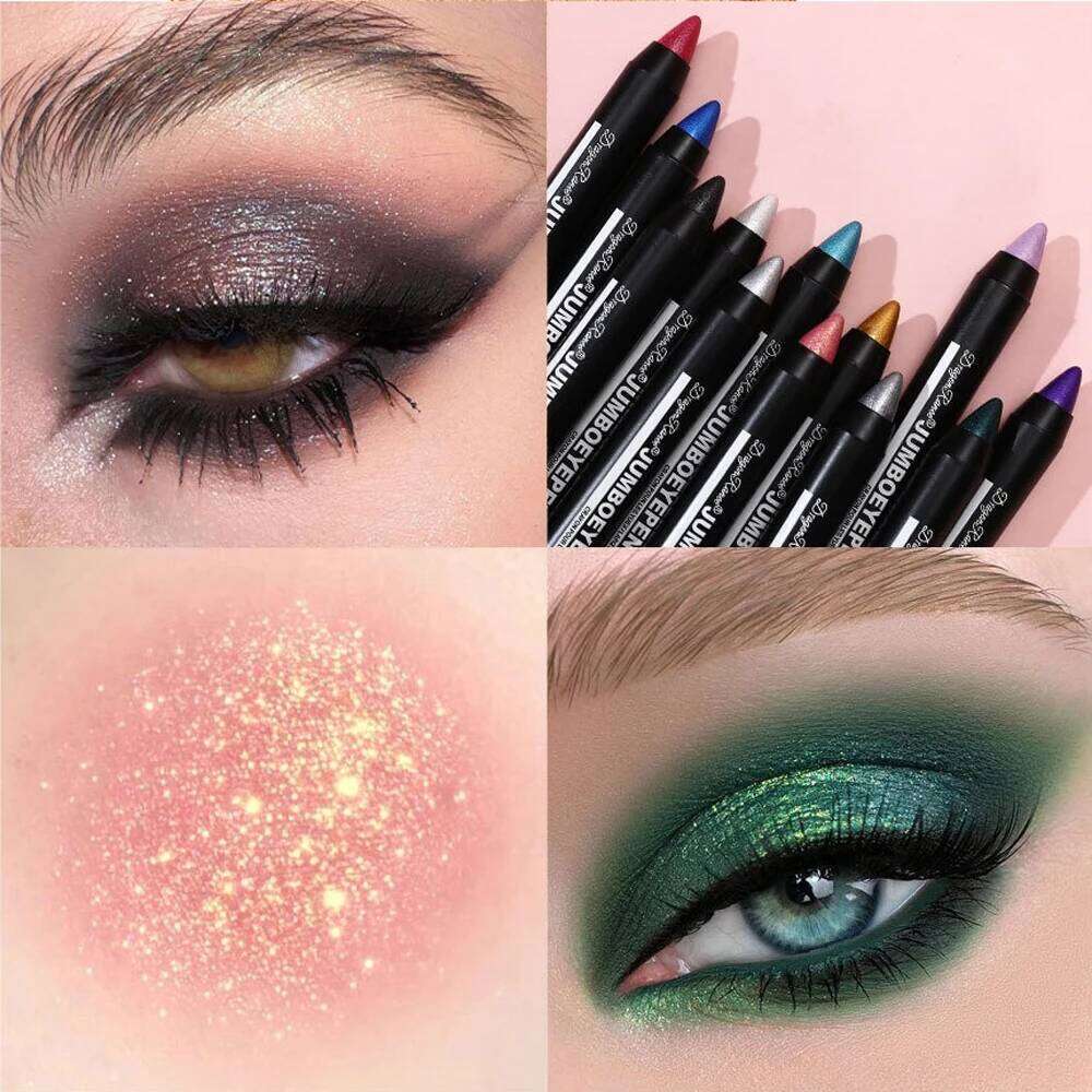 12 Colors Long-lasting Eyeshadow Pencil Waterproof Pigment Blue ple Black Shadow Stick Women Fashion Colorful Eye Makeup free shipping