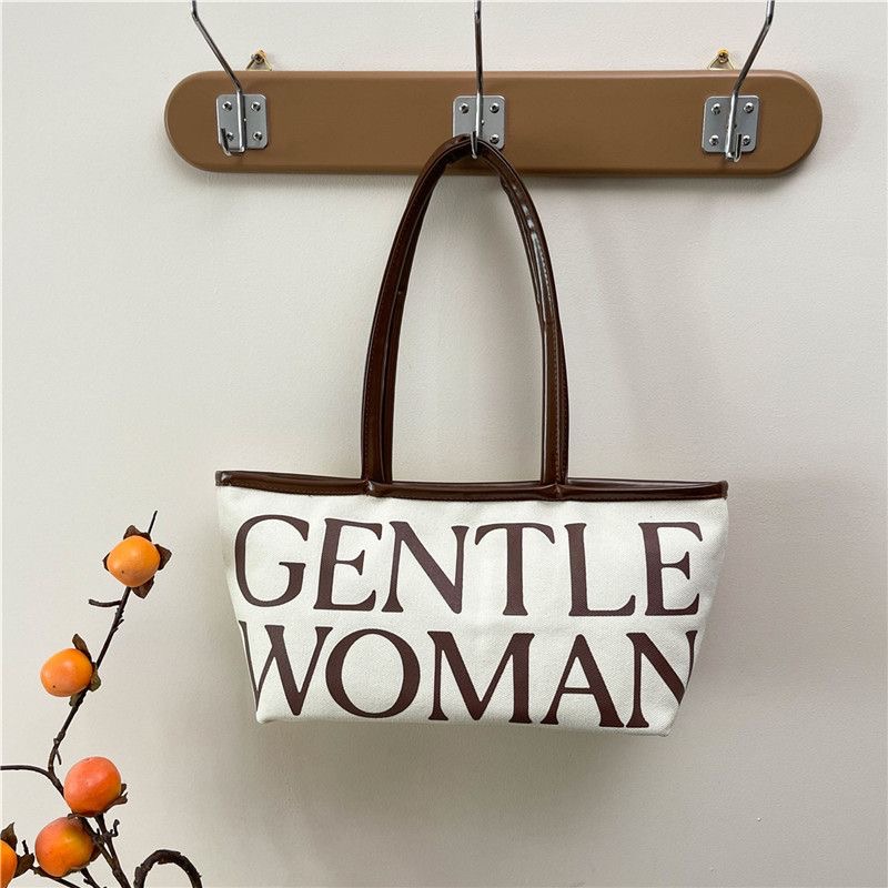 Designer Bag Luxury Bag Tote Large Capacity Printed Canvas Shoulder Bag Contrasting Color Retro Edge Commuting Fashionable Casual Handbag Letter Embro