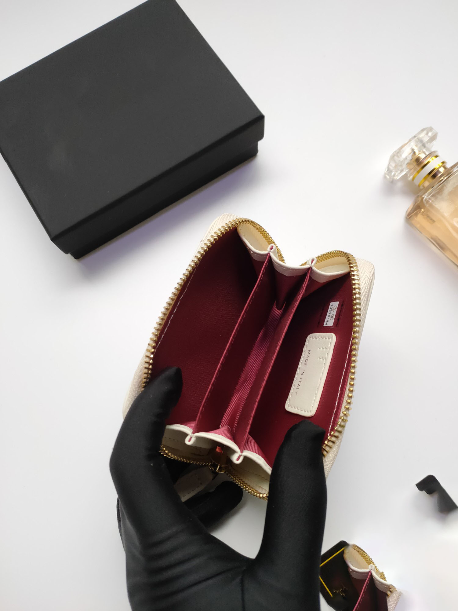 2025 luxury leather wallet coin purse zipper pocket designer card bag