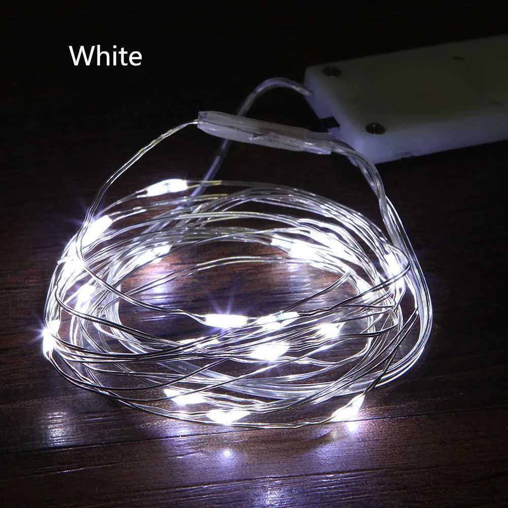 5M Copper Wire String Lights Battery Operated Christmas Garland Fairy Lights String Outdoor Garden Home Bedroom Party Decoration XJ250612