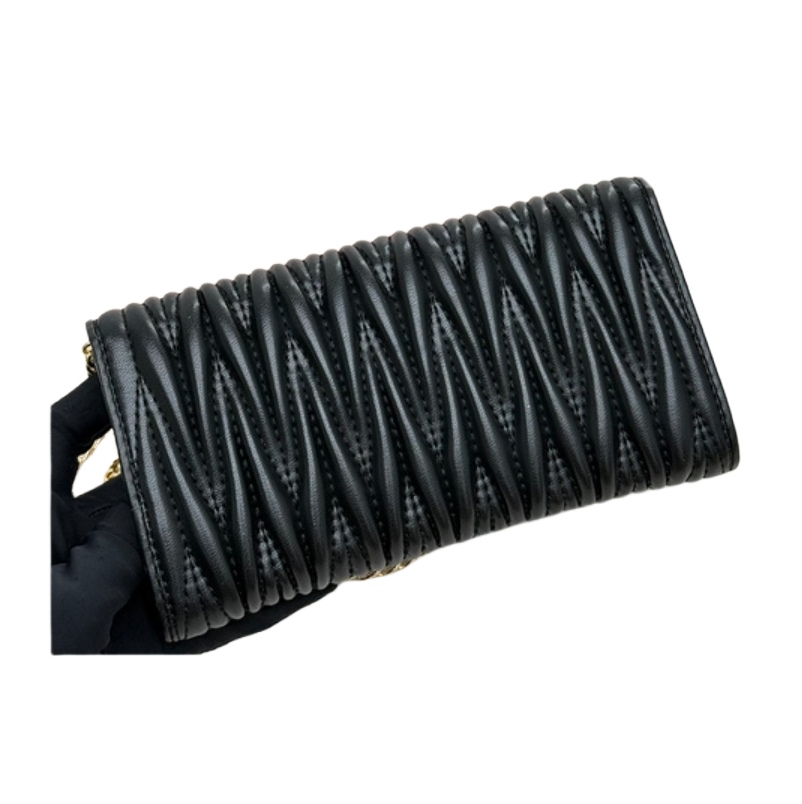 Genuine leather Woman bag sheepskin shoulder bag women pleated lady girls clutch purse with box hot sale high quality