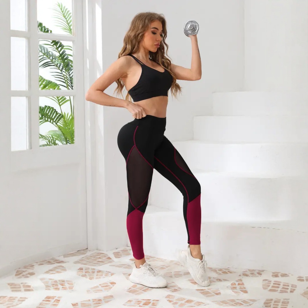 Sexy High Rise Activewear Trousers - Breathable Seamless Workout Leggings