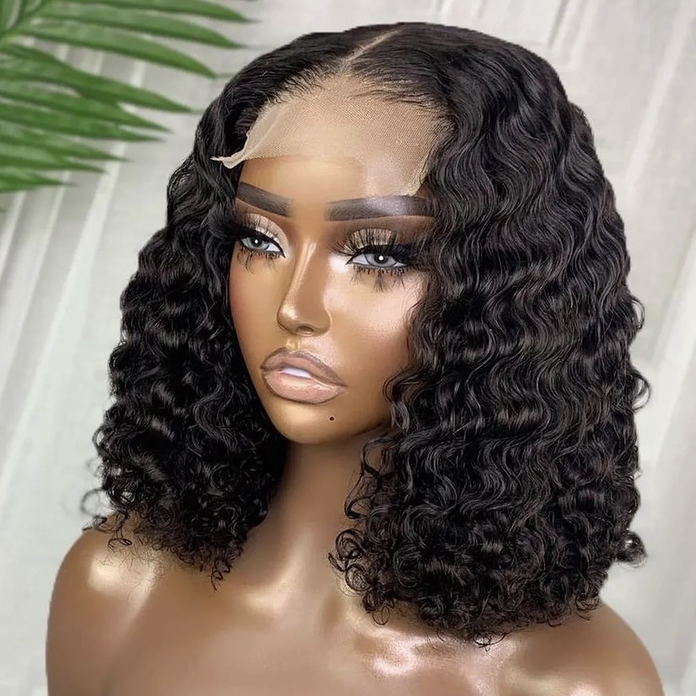 ViBESHiFT 10-16 Inch Human Hair Bob Wigs 13x4 frontal wigs human hair Pixie cut hair with Natural Look