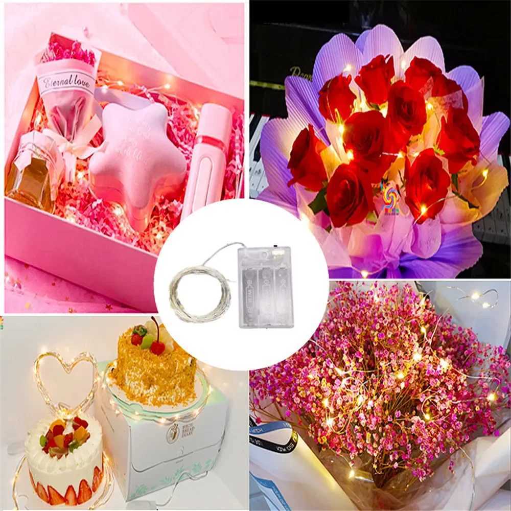 2/5/10M Copper Wire LED String Lights Holiday Lighting Fairy Garland for Wedding Birthday Halloween Party Decoration XJ250612