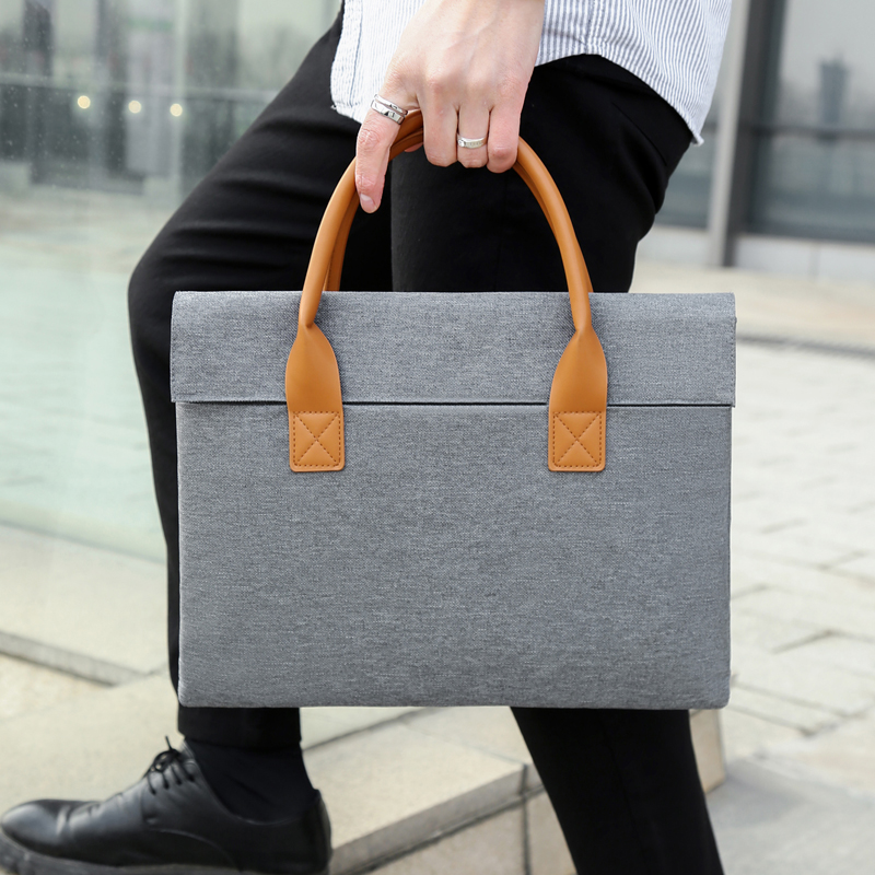 Mens Lightweight Fashionable Laptop Bag for Business - 15.6-inch Crossbody Briefcase
