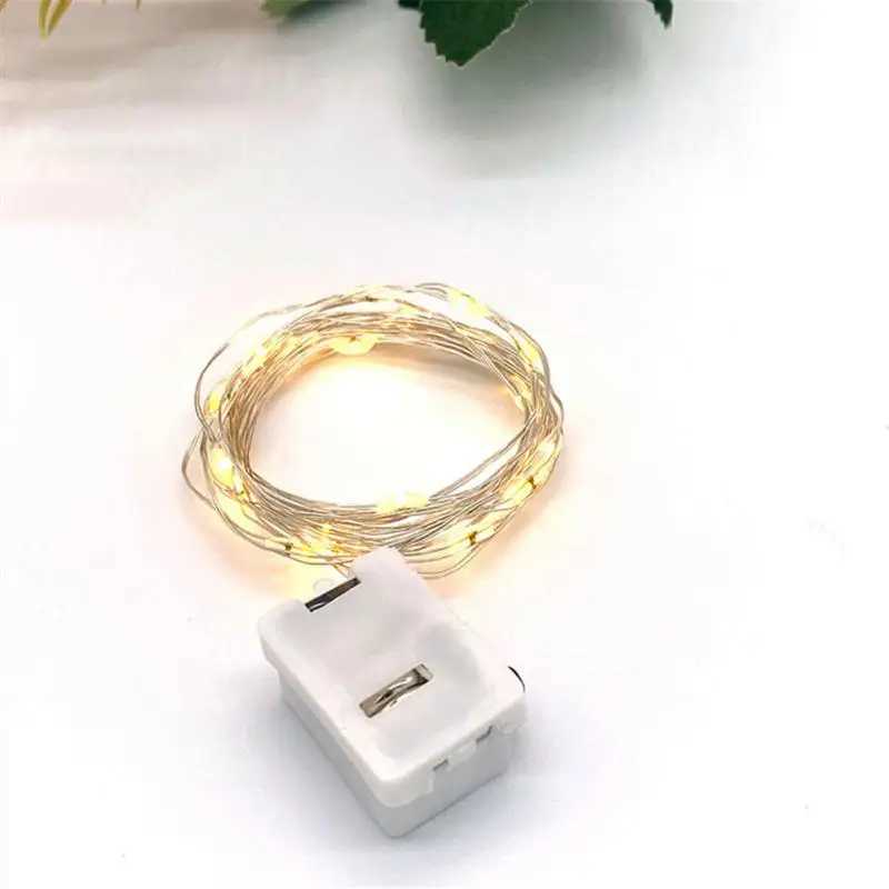 Fairy Lights String Button Battery Light Home Decor Living Bedroom Garden Christmas Wedding New Year Ornament Garland XJ250612