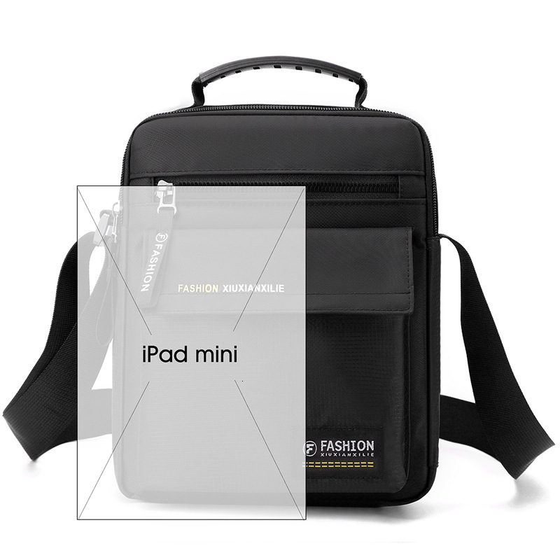 Men s large capacity nylon shoulder bag new business commuting crossbody bag standing trend small handbag designer trend bag men s bag