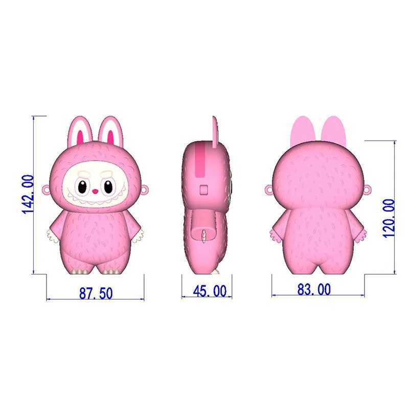 Labubu Monsters Silicone Wallet aron Mini Crossbody Labubus Portable Waterproof Storage Shoulder Bag Kids Gifts Free shipping