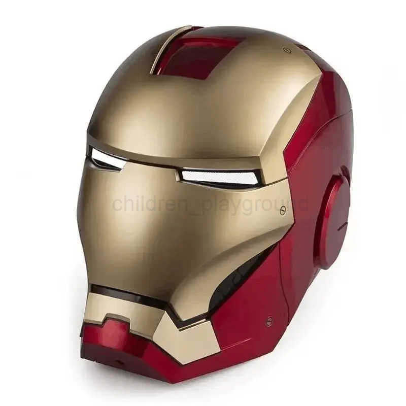 Disney Marvel Iron Man Helmet Mk Jarvis Wearable Automatic Opening And Closing Hood Deformable Luminous Hood Mechanical Arm Toy Gifts W250613
