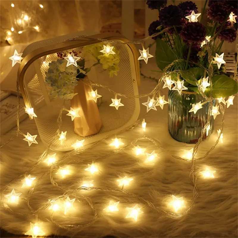 Star String Lights USB/Battery Operated LED Fairy Lights Christmas Light For Party Wedding Garland Outdoor Xmas Tree Decoration XJ250612