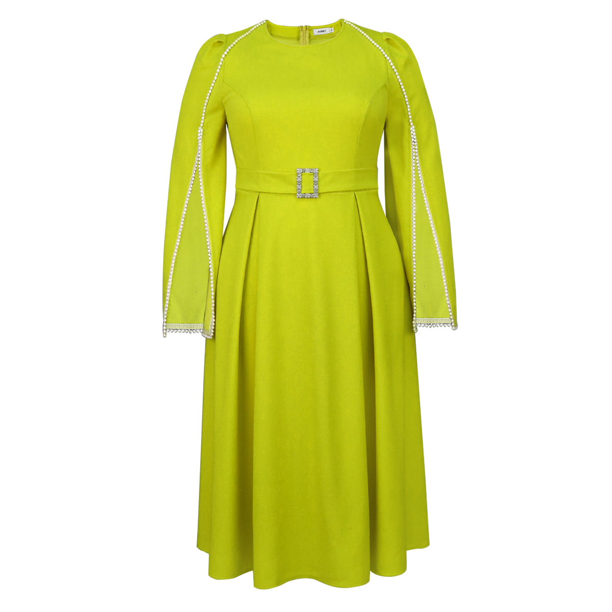 Fashion Party Wedding Dress For Woman Beading Cloak Sleeve Waist Belt Elegant A-line Formal Wear