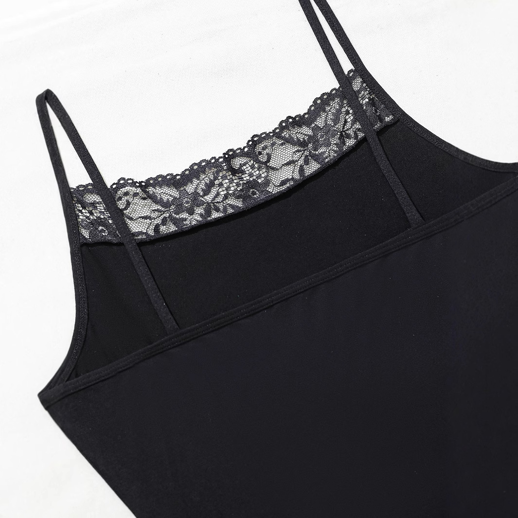 B924-Cross-border solid color lace dress body shaping hip lifting sling ladies body shaping clothes sexy belly-tightening jumpsuit for women
