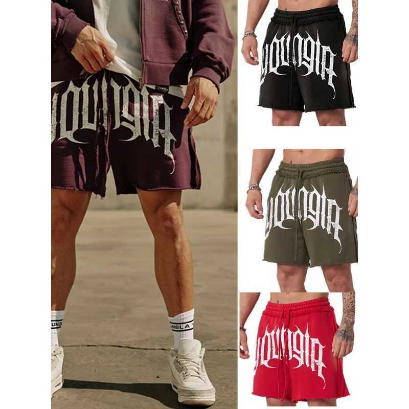New American-style Shorts For Men Running Training Basketball Sports Summer Casual Terry Five-point Cotton Shorts X250613