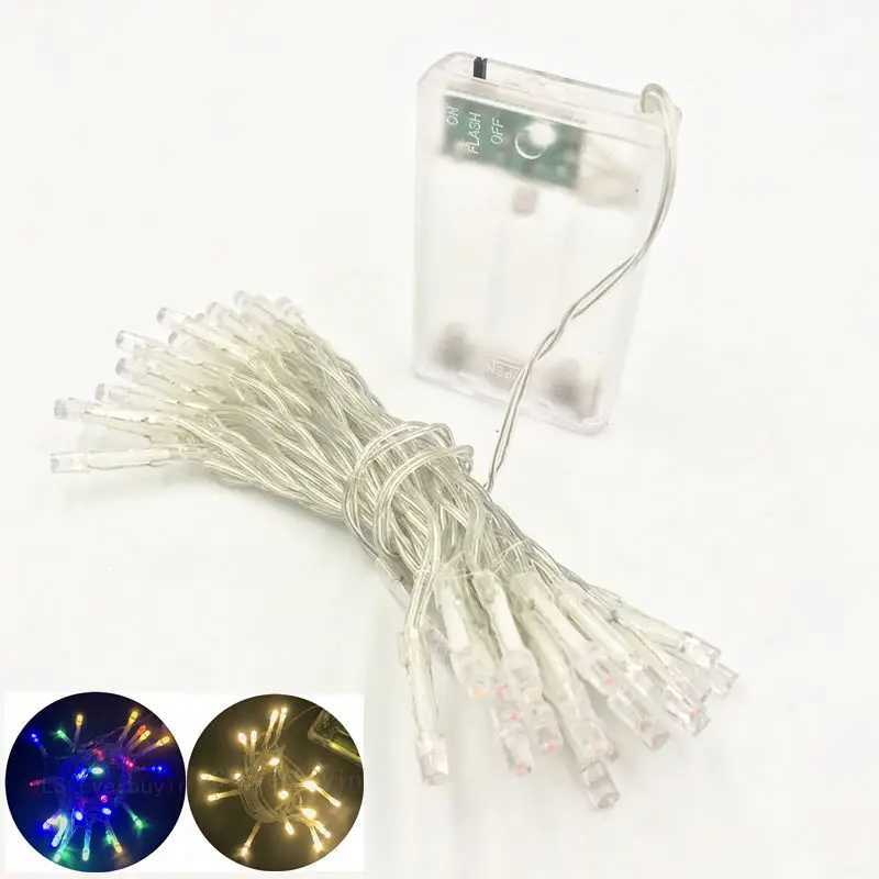 2M 4M 10M LED String Lights 3*AA Battery Operated Waterproof Fairy LED Christmas Lights For Holiday Party Wedding Decoration XJ250612