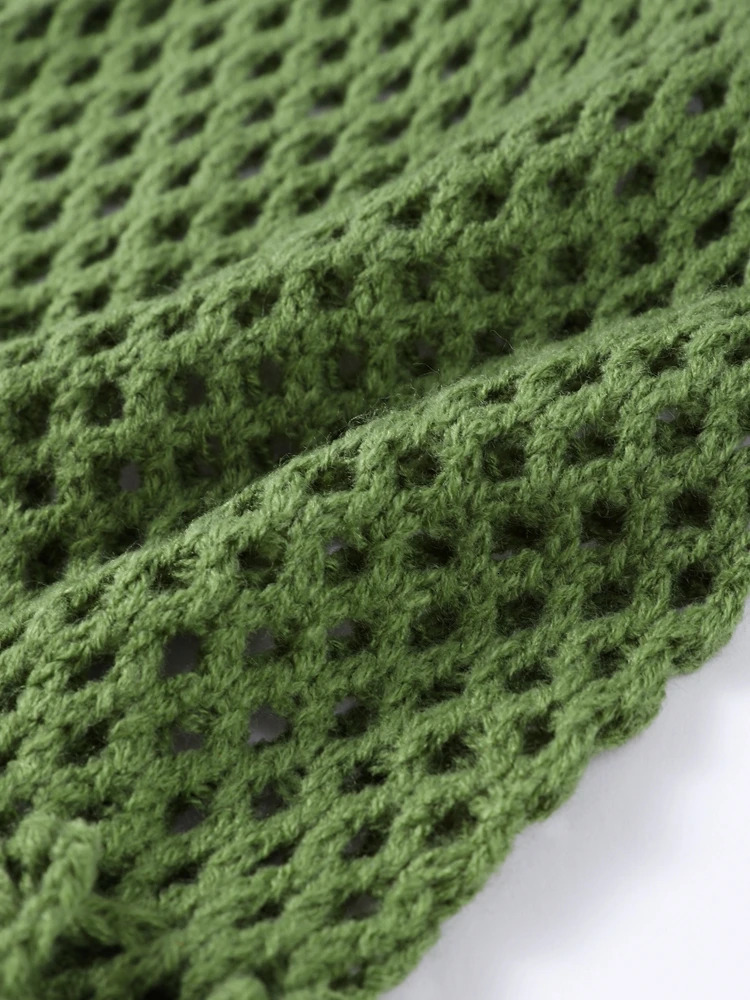 Sexy Beach Knit Womens Sets Crochet Flower Bikini Mini Skirt Female Suits Summer Halter Sleeveless Backless Top Skirts Set 250610