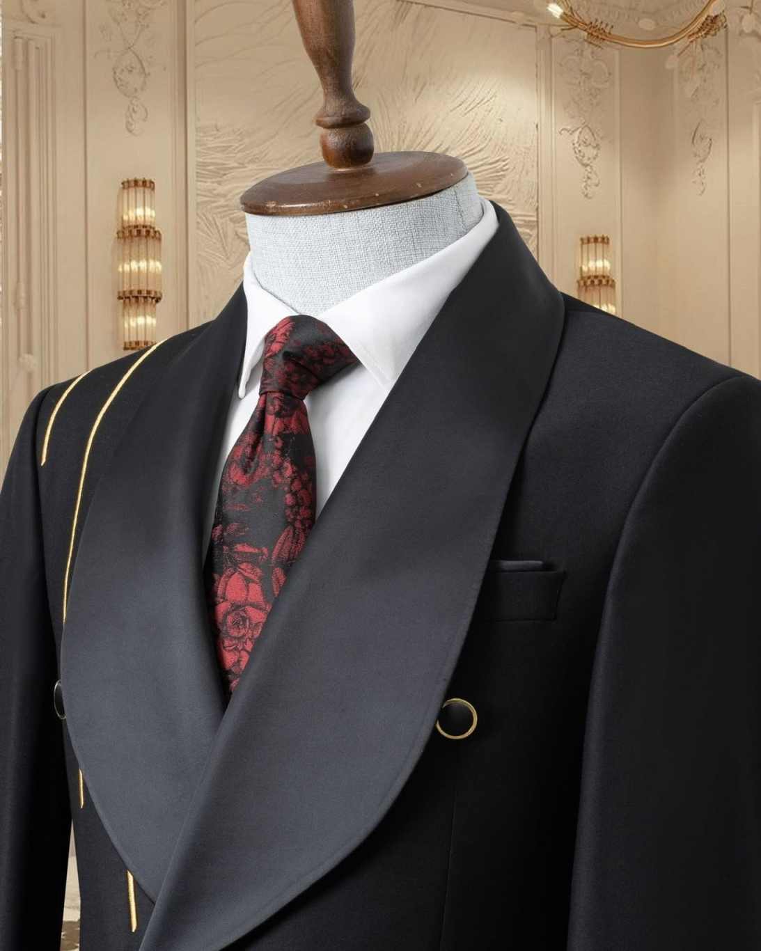 Formal Wedding Tuxedos 2 Piece Set Jacket Pants Double Breasted Men Suit Classic Groom Wear Party Evening Suits Customized