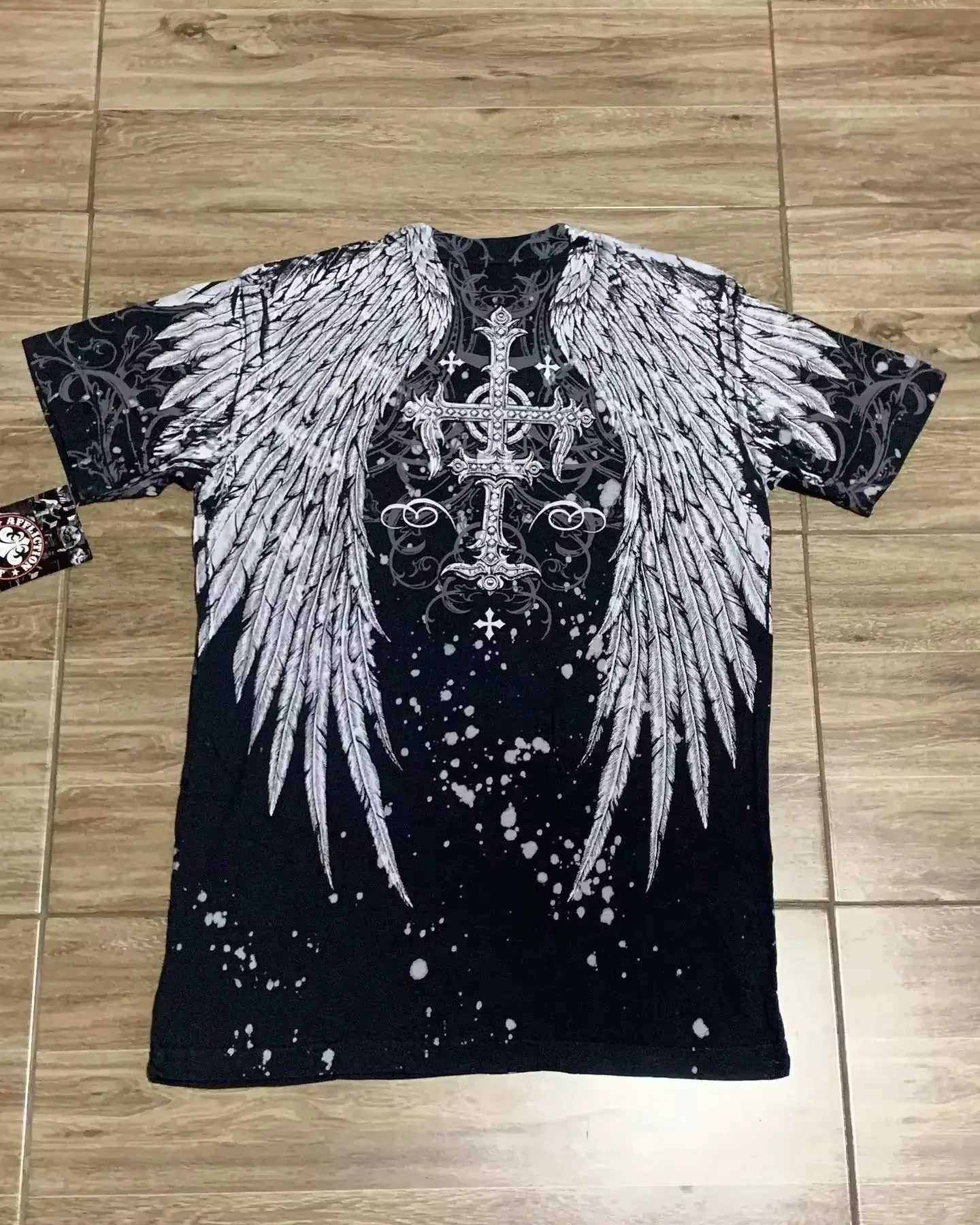 Men T-shirts Y2K Retro Women T-shirt Style Streetwear Tee Gothic Skull Cross Print Trendy Graphic Kid T-shirts X250613