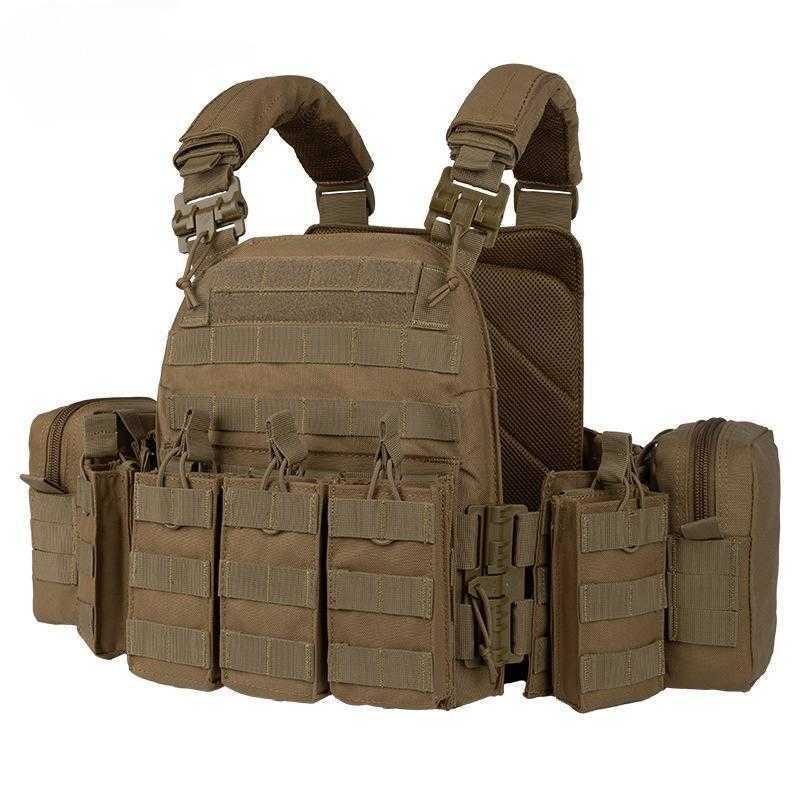 MGFLASHFORCE Tactical Vest Quick Release Molle Plate Carrier Airsoft Hunting Combat Vest for MenXJ250219