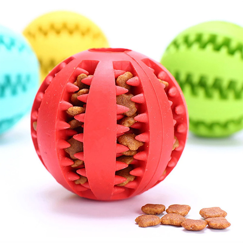 Pet Supplies Dog Toy Designer Self Help Relieve Boredom Molar Leakage Ball Bite Resistant Puppy Hiding Watermelon Ball Rubber Toy