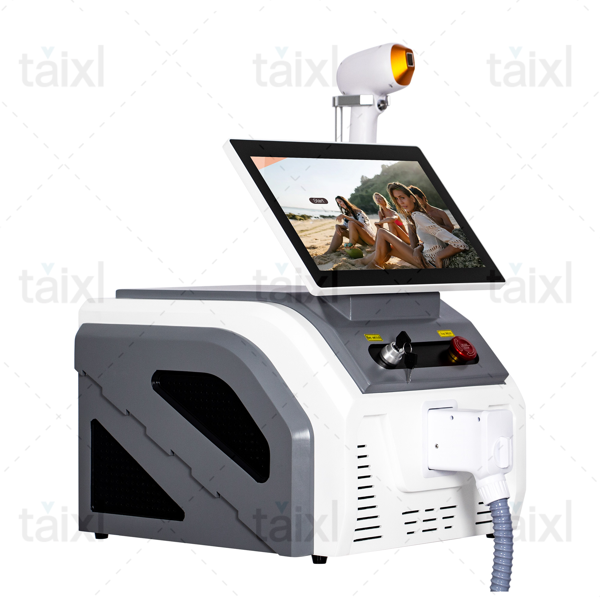 2025 New Ice Painless Permanent Hair Removal Machine, 808nm Diode Laser 3 Wavelengths 3000W Professional Device for Body