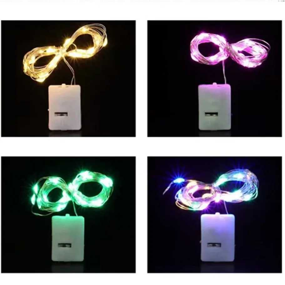 LED String Lights Copper Silver Wire Waterproof Fairy Lights Garland Light For Christmas Wedding Party Decoration With Battery XJ250612