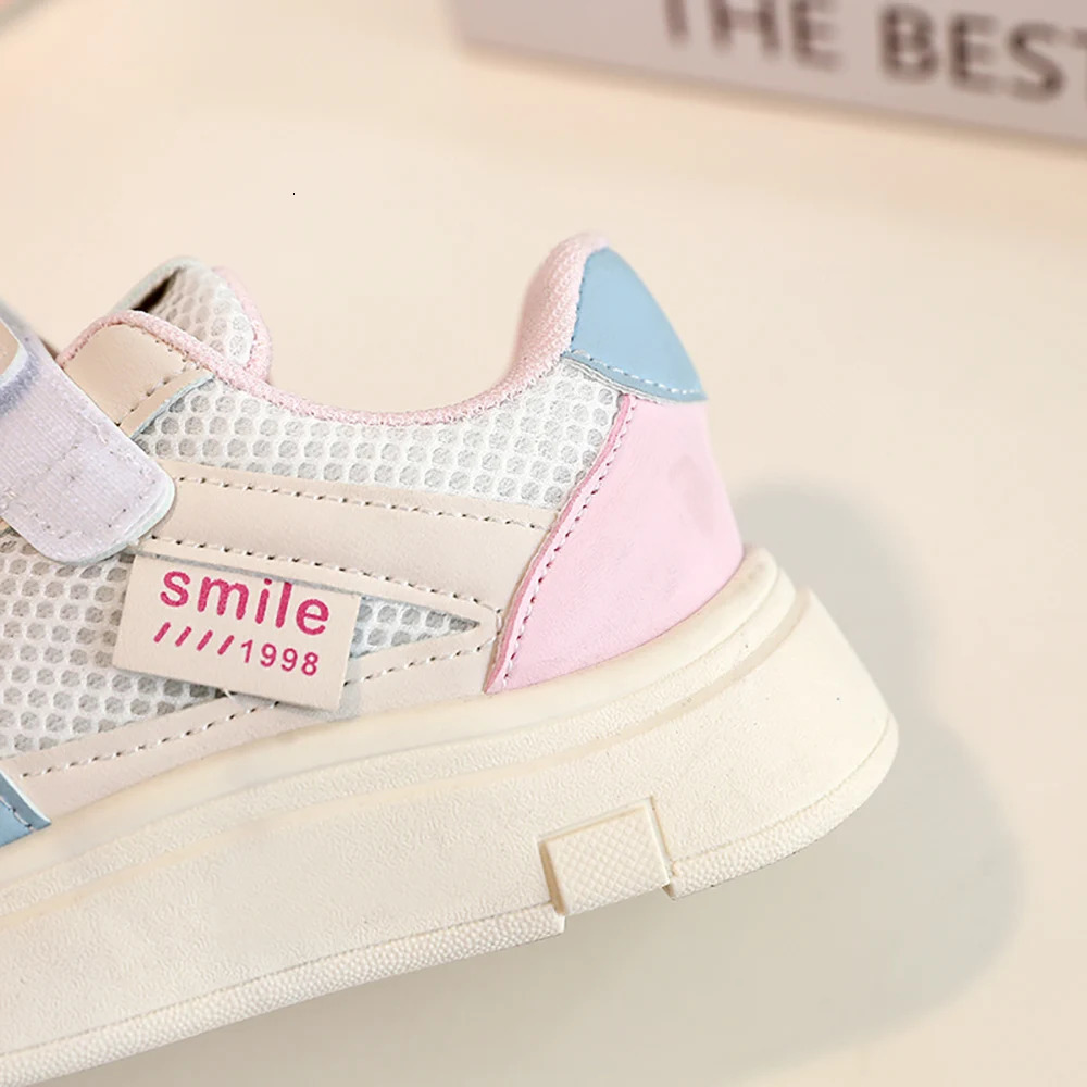 Korean Style Teenager Girls Sneakers PU Leather Breathable Kids Sneakers Trend Fashion Tennis Shoes Sport Shoes For Children 250613