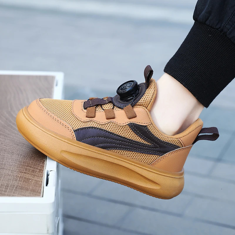 Fashion Casual Skateboard Shoes For Boys Girls Spring Breathable Mesh Kids Trainers Original n Knob Childrens Sports Shoes 250613