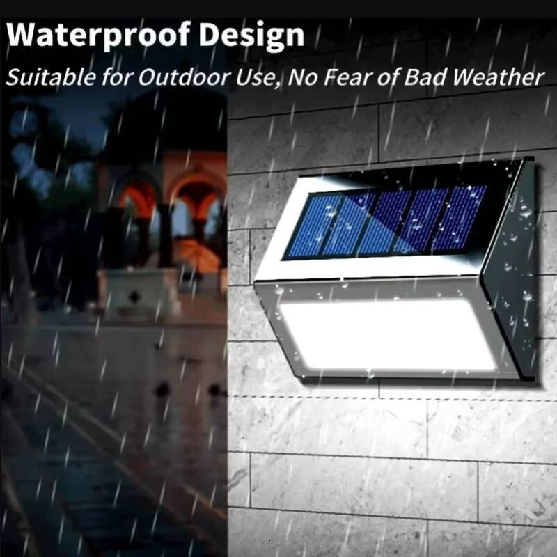 1-12Pack 3LED Solar Outdoor Stainless Steel Step Light Waterproof Garden Fence Decor Wall Lamp for Patio Street Yard Balcony