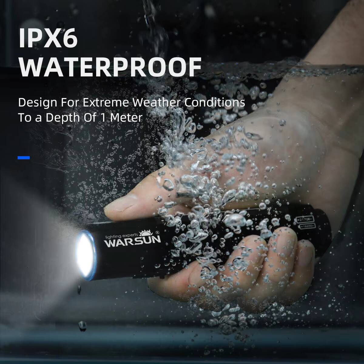 WARSUN Rechargeable High Lumens Super Bright Magnet Flash Light Powerful Handheld LED Portable Waterproof Flashlight tues