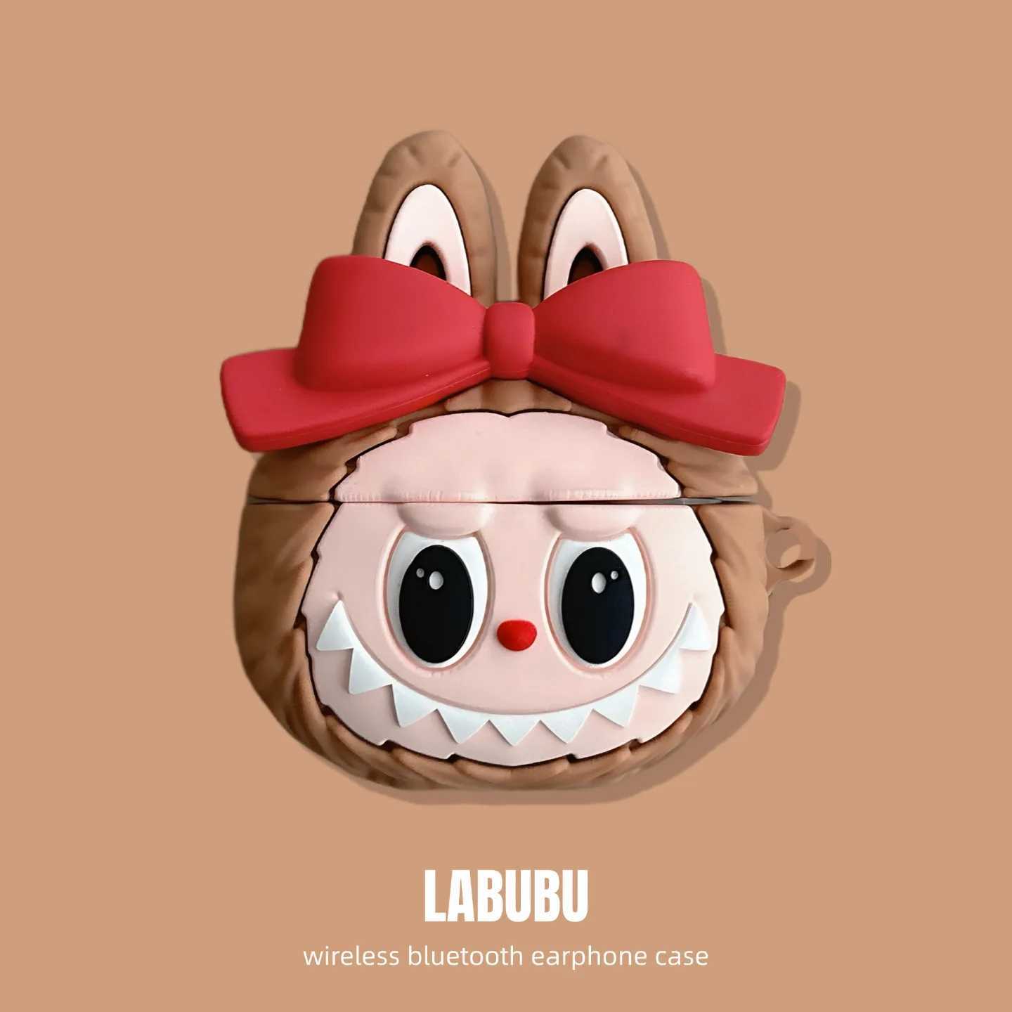 Labubu Suitable for Apple 4 Protective Hanging Pro 2 New 3rd Generation Cute Couple Bluetooth Headset Case Gift Free shipping