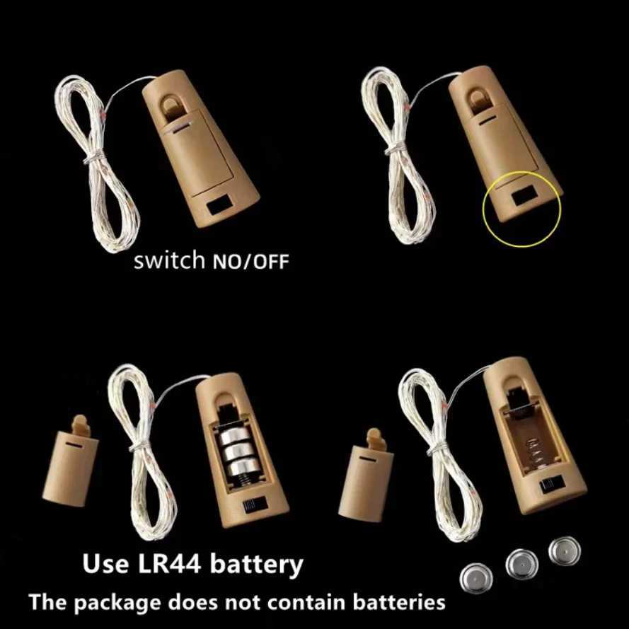 3m LED Wine Bottle Cork String Lights Holiday Decoration Garland Wine Bottle Fairy Lights Christmas Copper Wire String LightsXJ250612