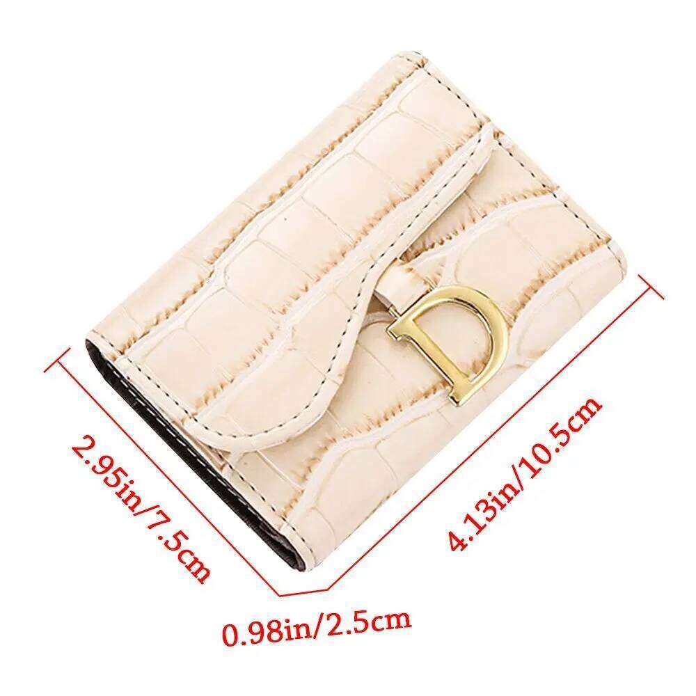 Fashion Mini Short Women PU Wallet Multi-Card Card Holder Small Multi-functional Clutch Bag