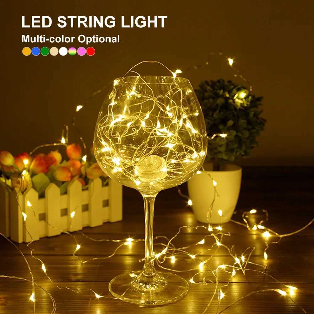 2M 5M 10M LED String Lights LED Fairy Lights Battery Power For Christmas Tree Garland Holiday Wedding Party New Year Decoration XJ250612