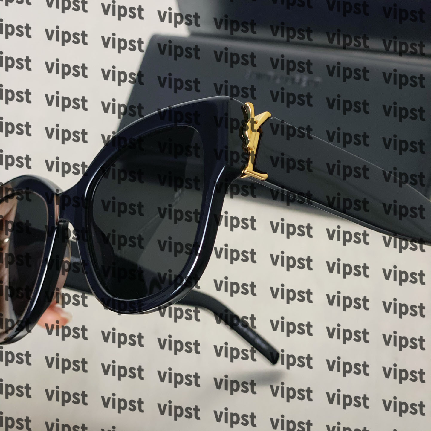 Top M95 Oval sunglasses oversized round frame luxury designer glasses for women With Box