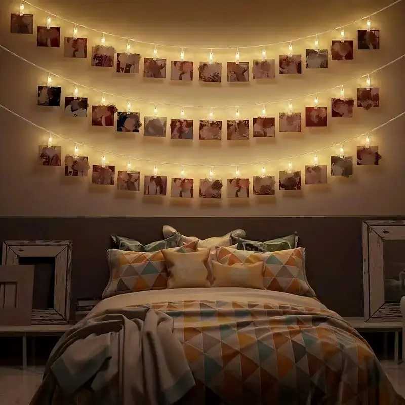 1 Pack of Photo Clip Light String for Hanging Photos USB Power Supply Suitable for Room Decoration Birthdays Parties WeddingsXJ250612
