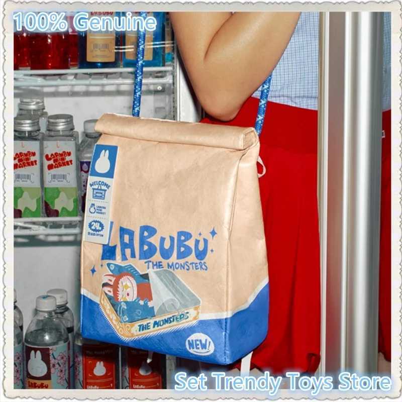New Genuine The Monsters Labubu Wackymart Series Headphone Case Potato Chip Crossbody Bag Display Box Peripheral Products Free shipping