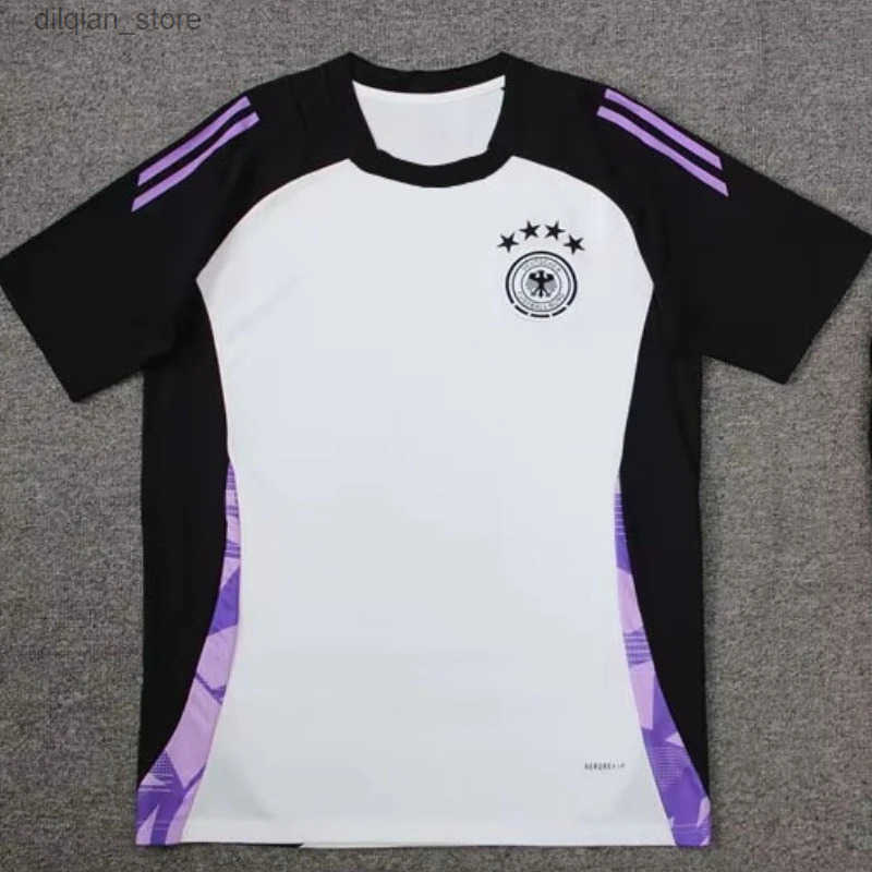 24-25 New German Mens Training Clothes Short Slved Horse Racing Football Clothes dent Adult Sports Jerseys y2506134ZX5
