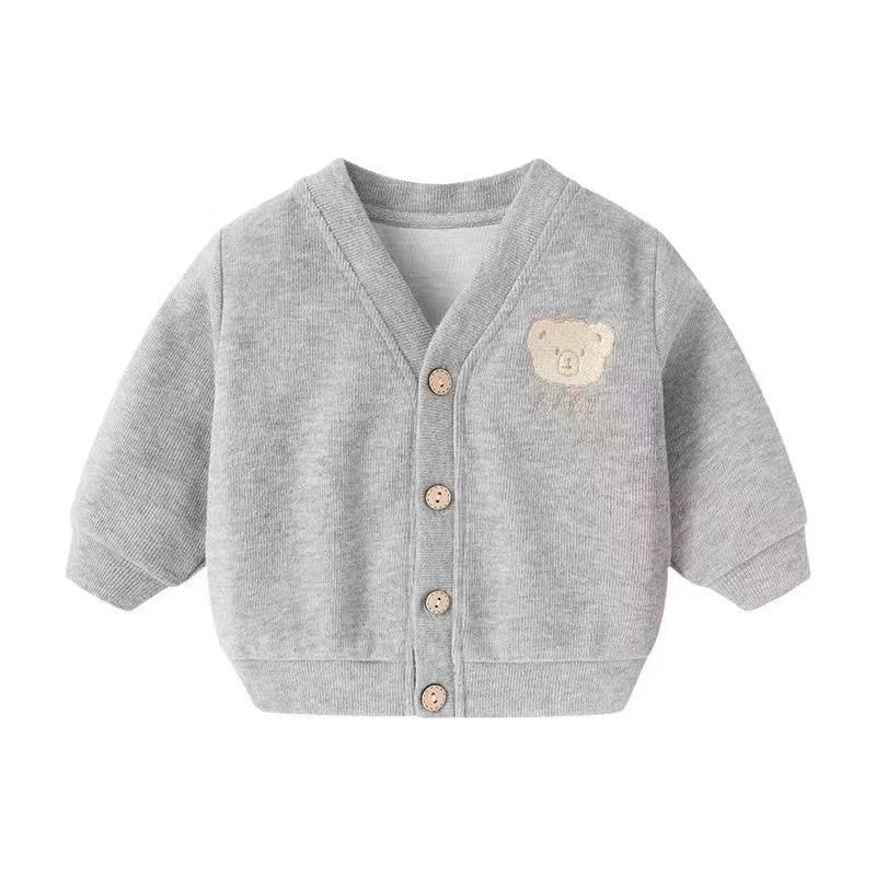 Baby jumpsuit, spring and autumn pure cotton newborn clothes, side breasted monk clothes, pajamas