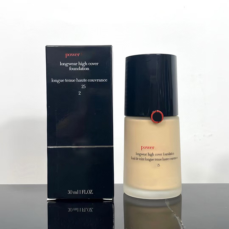 30ml Face Foundation For Girl Women Longwear High Cover Make up Power Foundation SF25 #02 #03 Color
