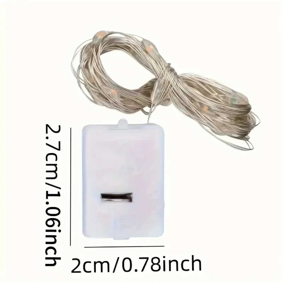 4PC/10PC/40PC LED2M20LED Fairy Battery Powered String Light excluding battery Used for Wedding Party Bedroom Bouquet Decoration XJ250612