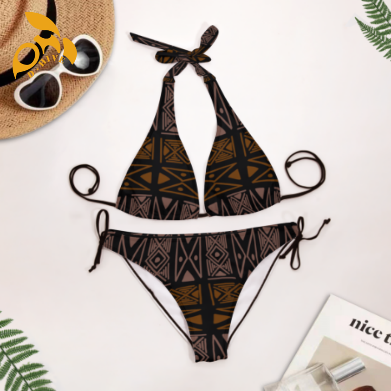 Free shipping Customized Designer of large-sized multi-faceted bikini swim wear for women Leopard print