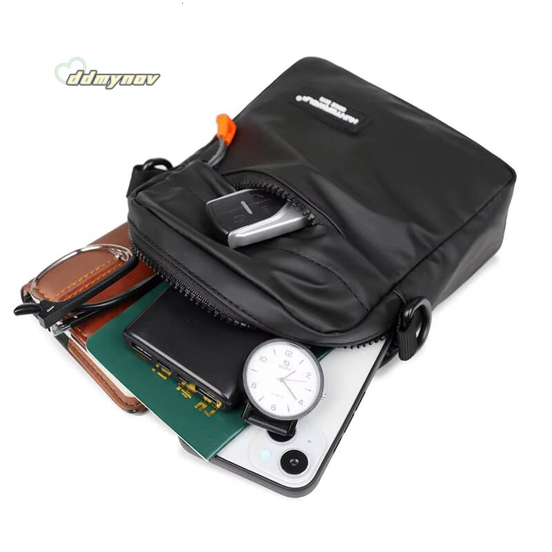Simple Mini Men Crossbody For Phone Side Casual Waterproof PU Leather Shoulder Bag Business Small Messenger Sling Bags ddmynov