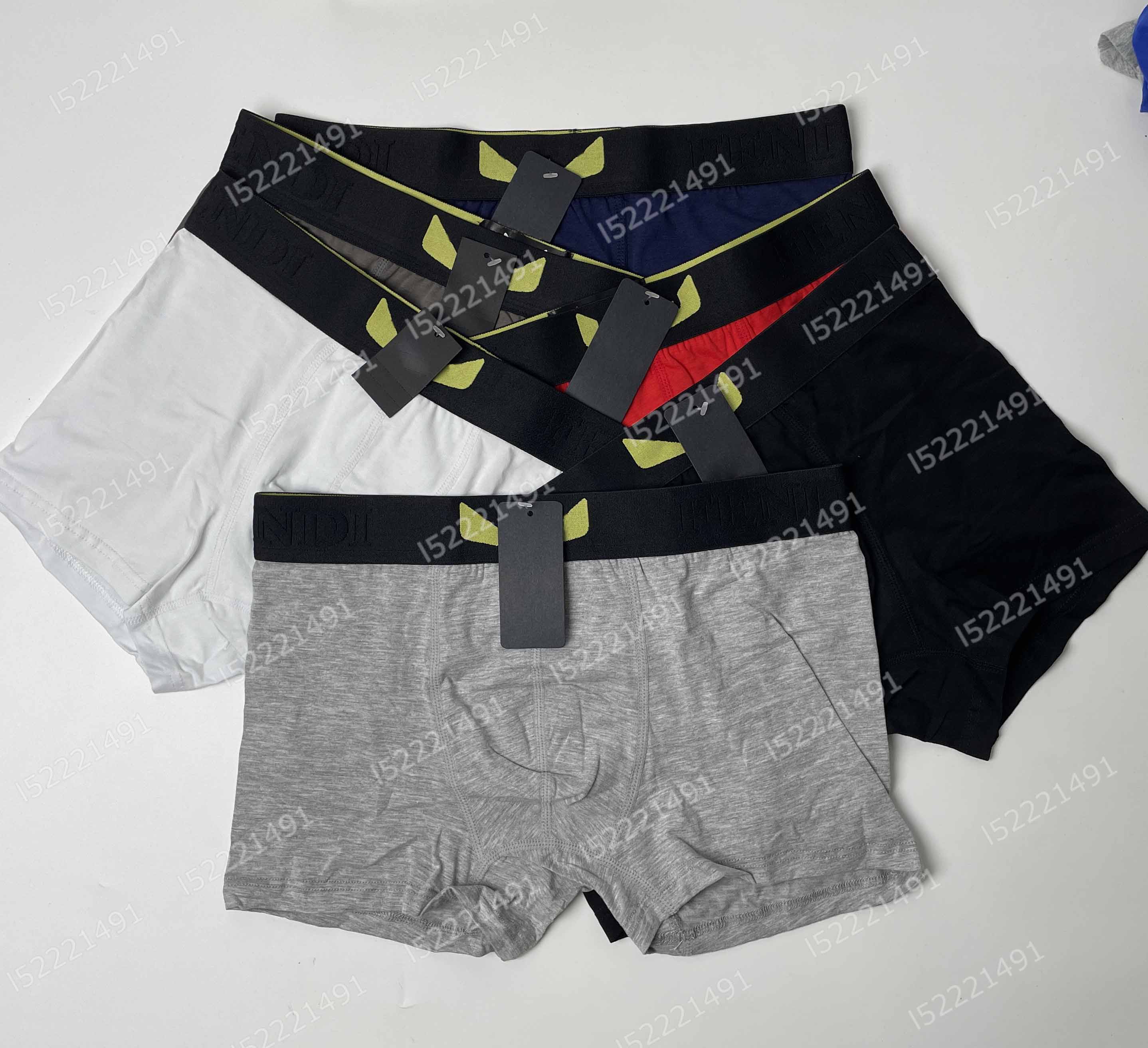 High-quality 5 pieces of sexy cotton men's breathable quadrangle underwear brand underwear men's briefs
