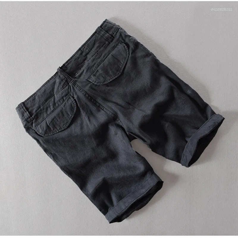 Men's Shorts Designer Brand Linen Beach Men White 5 Colors Mid-waist Loose Swimwear Board Bermudas For Casual Short 38